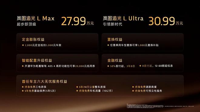 L上市售价2799万元起PG麻将胡了2岚图追光(图5) L上市售价2799万元起PG麻将胡了2岚图追光(图5)